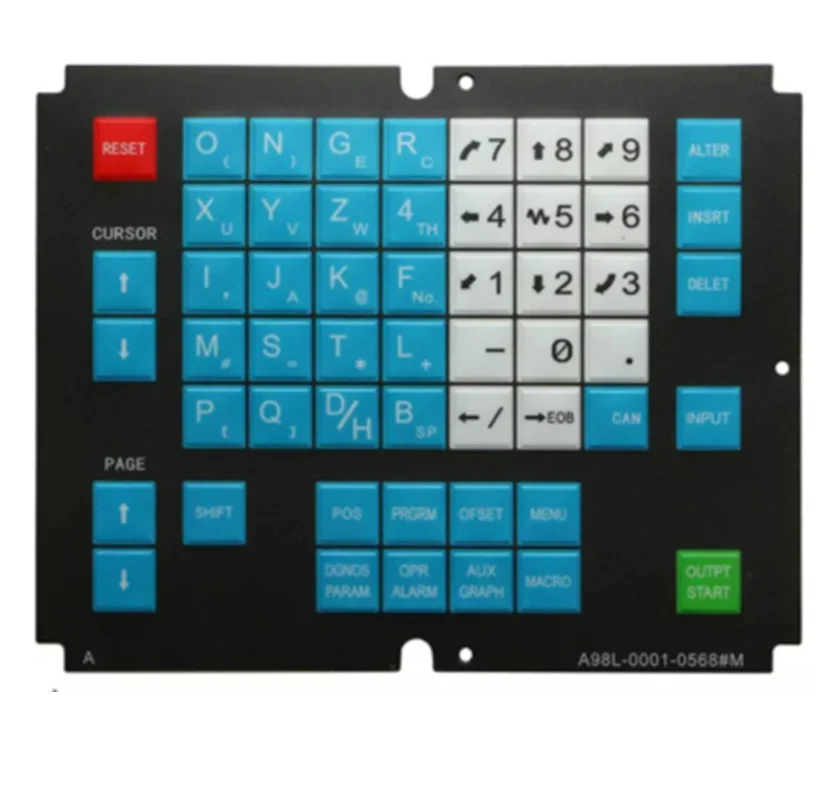 For FANUC A98L-0001-0568#T #M Keyboard panel Operation Control panel wire cutting accessory Membrane for EDM Machine