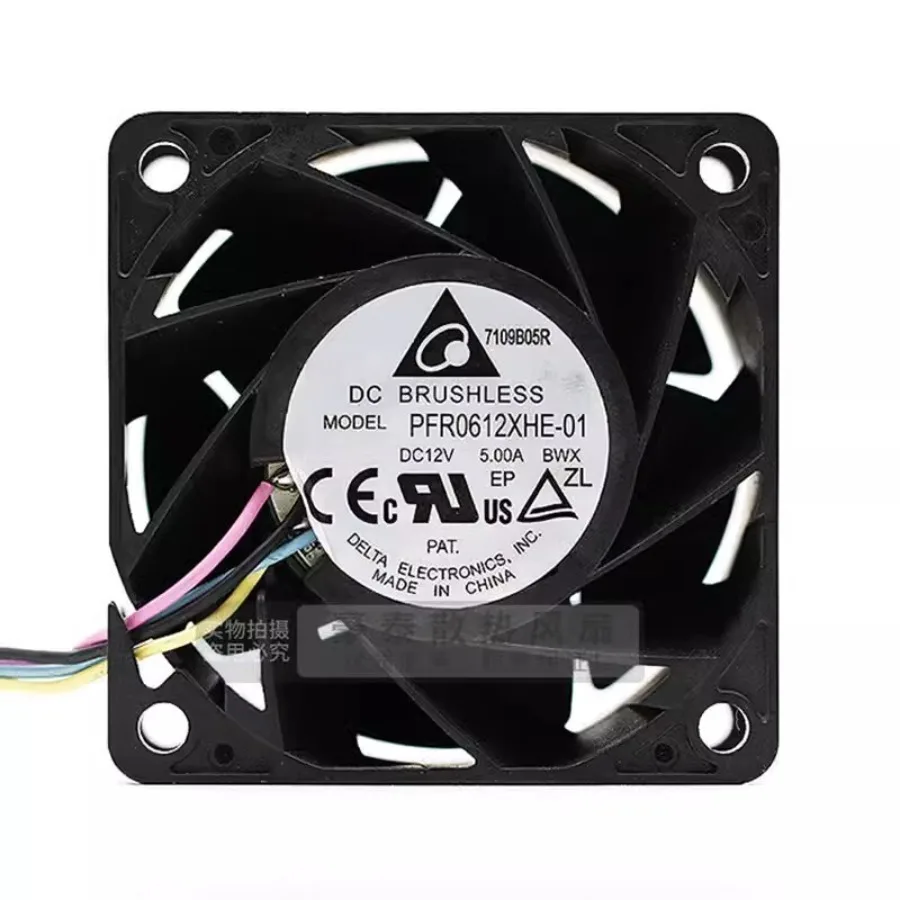 

For DELTA PFR0612XHE-01 6038 DC12V 5A 4-Wire Silent Cooling Fan
