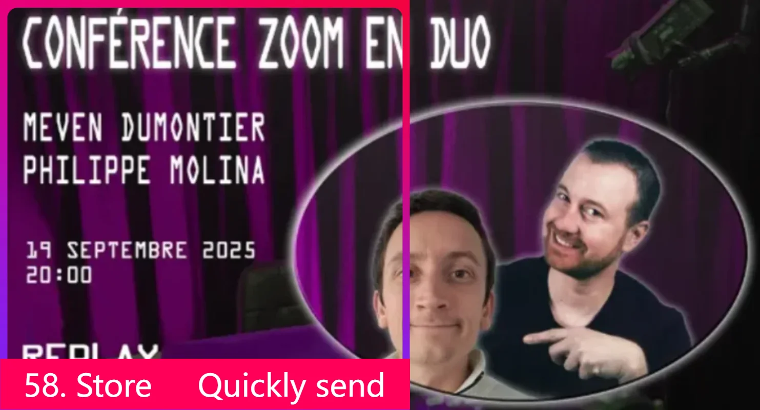 

Новый Meven Dumontier & Philippe Molina 2025 года — Conférence ZOOM — Волшебные трюки (58, загрузка в магазине)