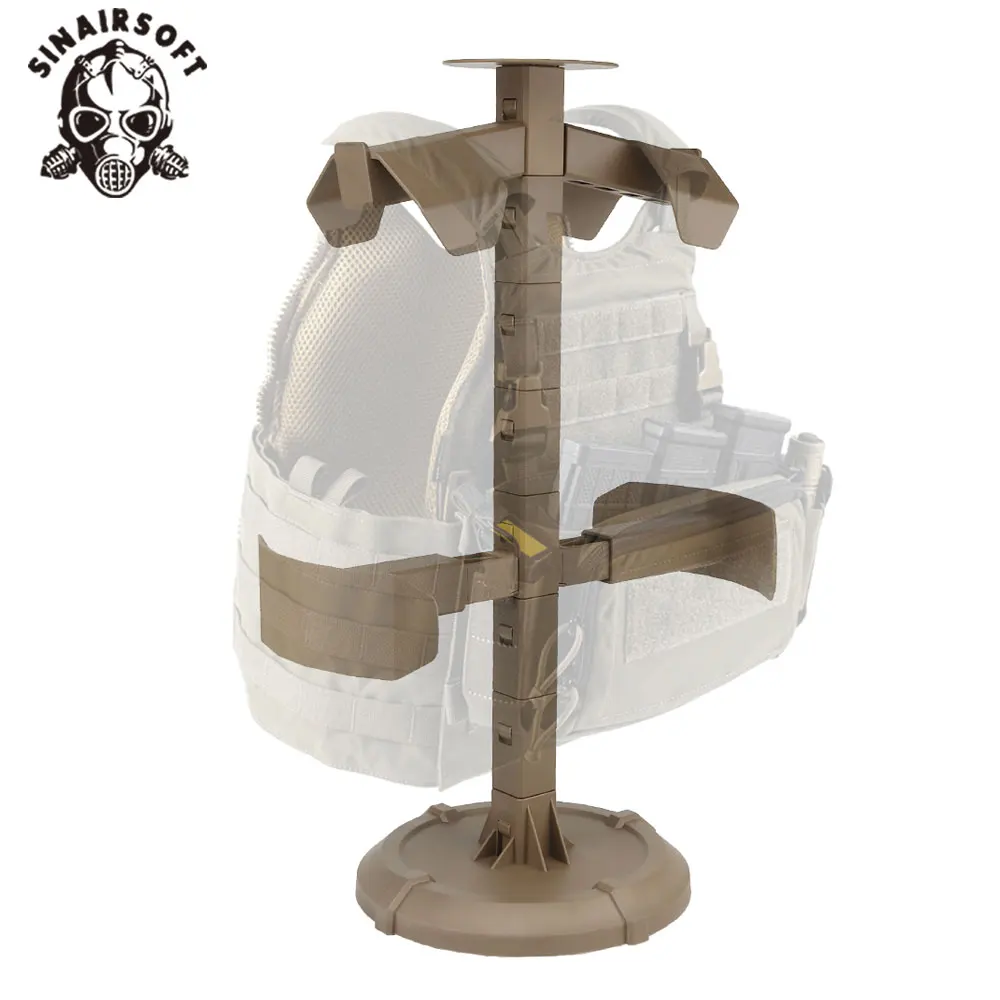 

Detachable Tactical Helmet Vest Stand Display Hat Rack Organizer Tactical Gear Support Stand Waist Belt Helmet Mask Display
