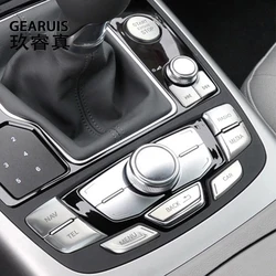 Car Switch Button Engine Start Stop decoration Cover Sticker Trim For Audi RS6 RS7 S6 S7 C7 2012-2018 A6 A7 Interior Accessories