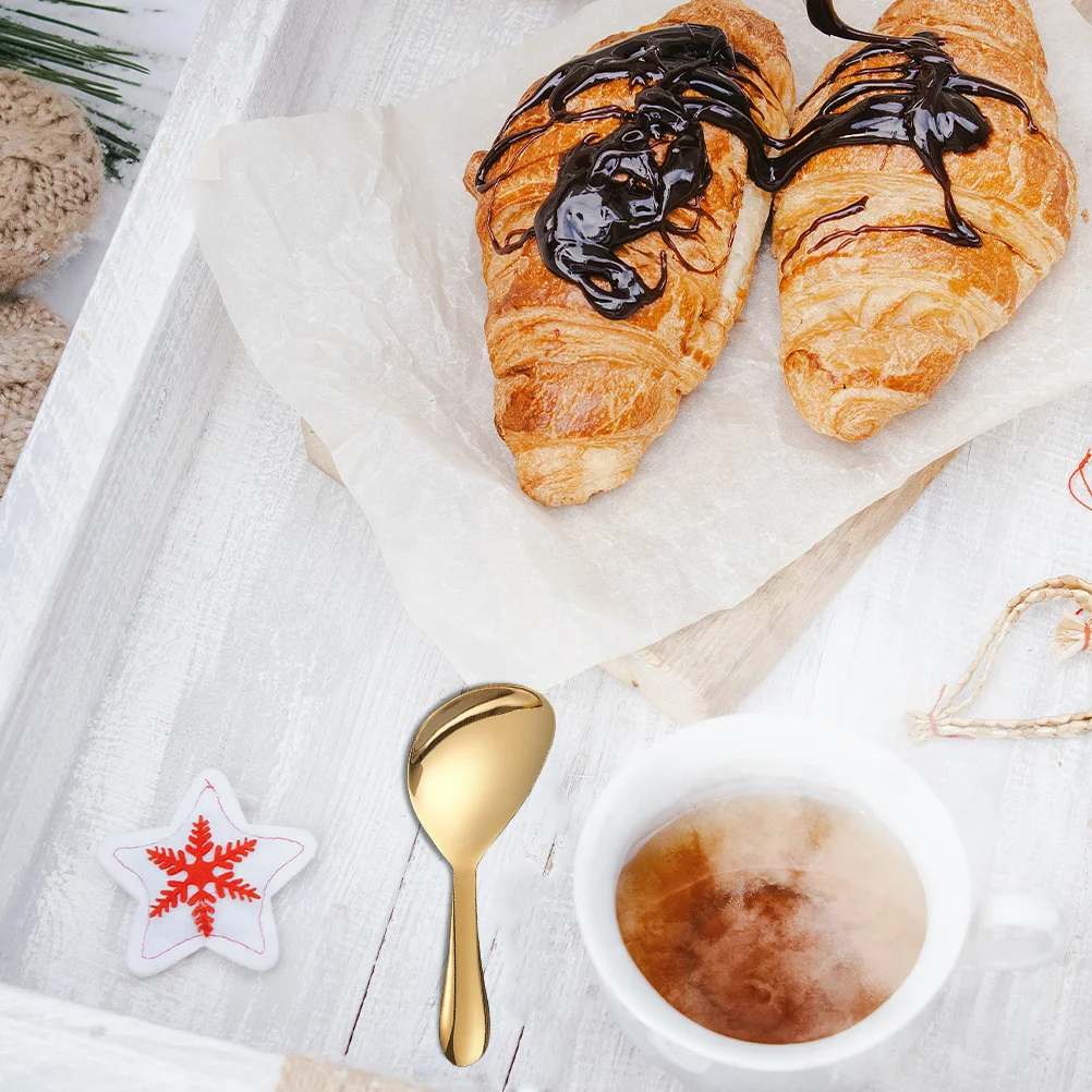 

Stainless Steel Rice Spoon Lightweight Simple Style Rice Spatula Essential Kitchen Tool for Home Restaurant