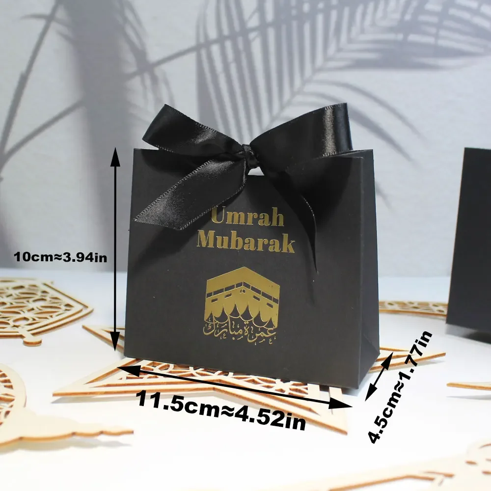 Umrah Mubarak Candy Boxes-Elegant Muslim Islamic Ramadan Kareem Iftar & Happy Eid al-Fitr Party Decor - Ideal Hajj Gift Presents