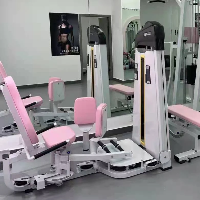 Máquina de entrenamiento de abductor de doble función, máquina de fuerza de venta directa de fábrica de alta calidad