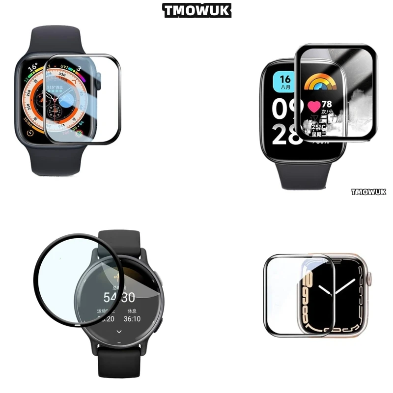 

Precision Fit Soft Film For Garmin Vivoactive 5 6 Samsung Fit 2 3 Huawei Watch D FIT2 Redmi Watch5 Lite - Case Compatible