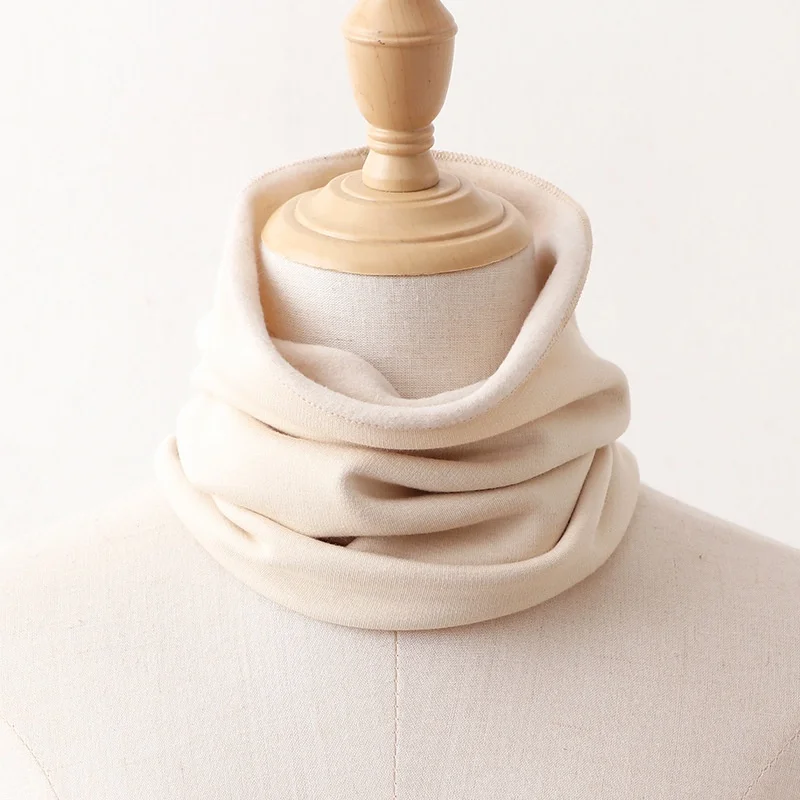 Birdtree, Silk Fleece Thicken Scarf Collar, Women's Warmth Winter Scarfs, Cycling Outdoor Knitted 2026 Neck Cover S6O810JF