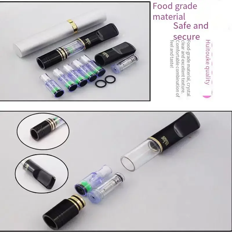 New Design Microfilter cigarette filter Recyclable Healthy Tobacco Pipe Multifunction Cleanable Smoke Mouthpiece Gadgets for Men