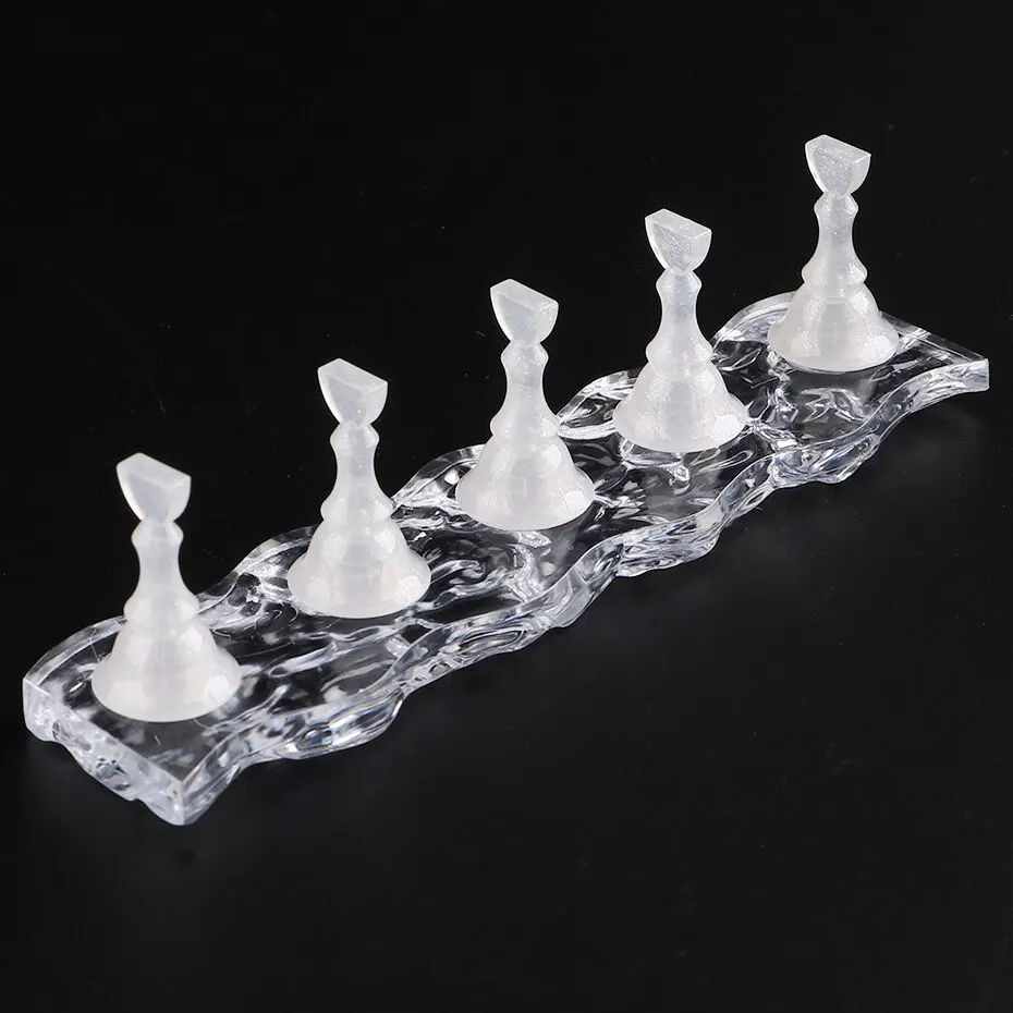 Soporte magnético para uñas + 5 uds., soporte para exhibición de práctica de manicura, herramientas de exhibición de puntas de uñas de esmalte de Gel para entrenamiento de uñas, 1 Uds.