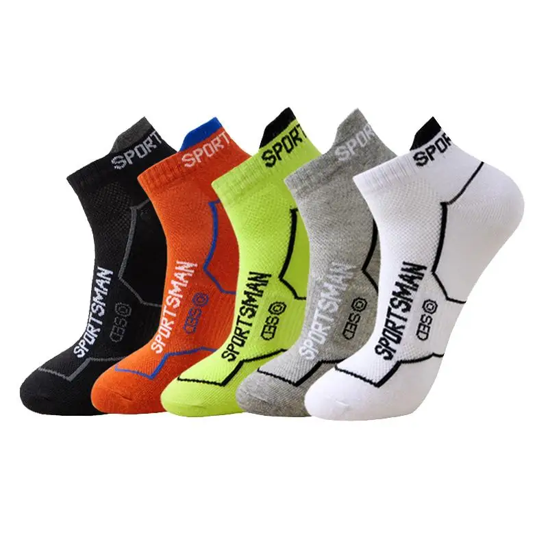 6Pairs High Quality Men Ankle Socks Breathable Cotton Sports Socks Mesh Casual Athletic Summer Thin Cut Short Socks Size 38-45