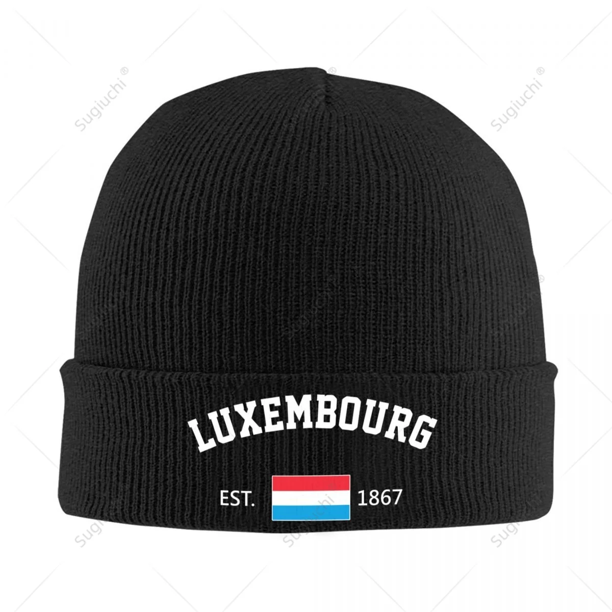 Knitted Hat Unisex Luxembourg EST.1867 Independence Day For Men Women Boys Winter Autumn Beanie Cap Warm Bonnet