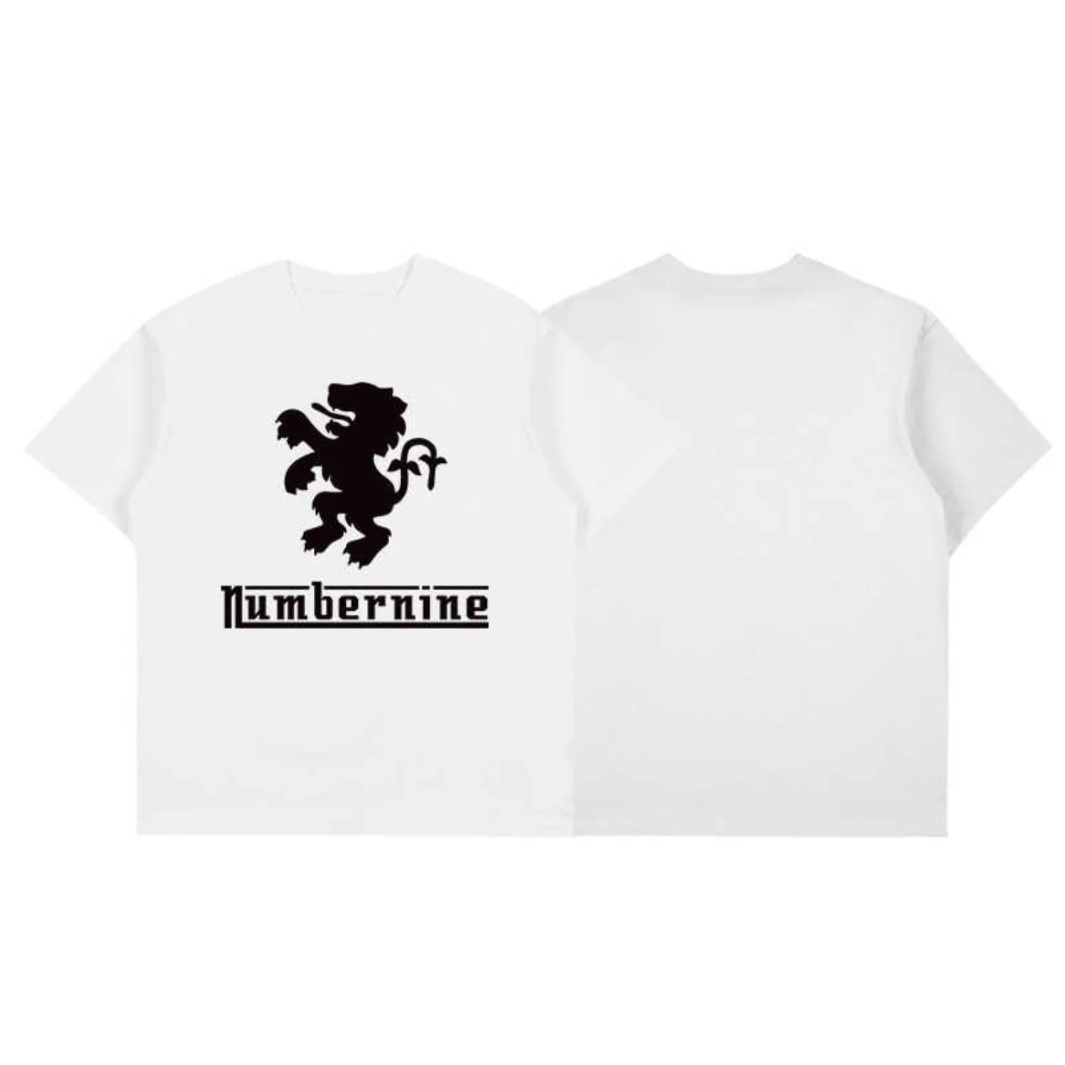 Number (N)ine SS00 Lambretta Retro Print N9 Short Sleeve T-Shirt for Men Summer Tees