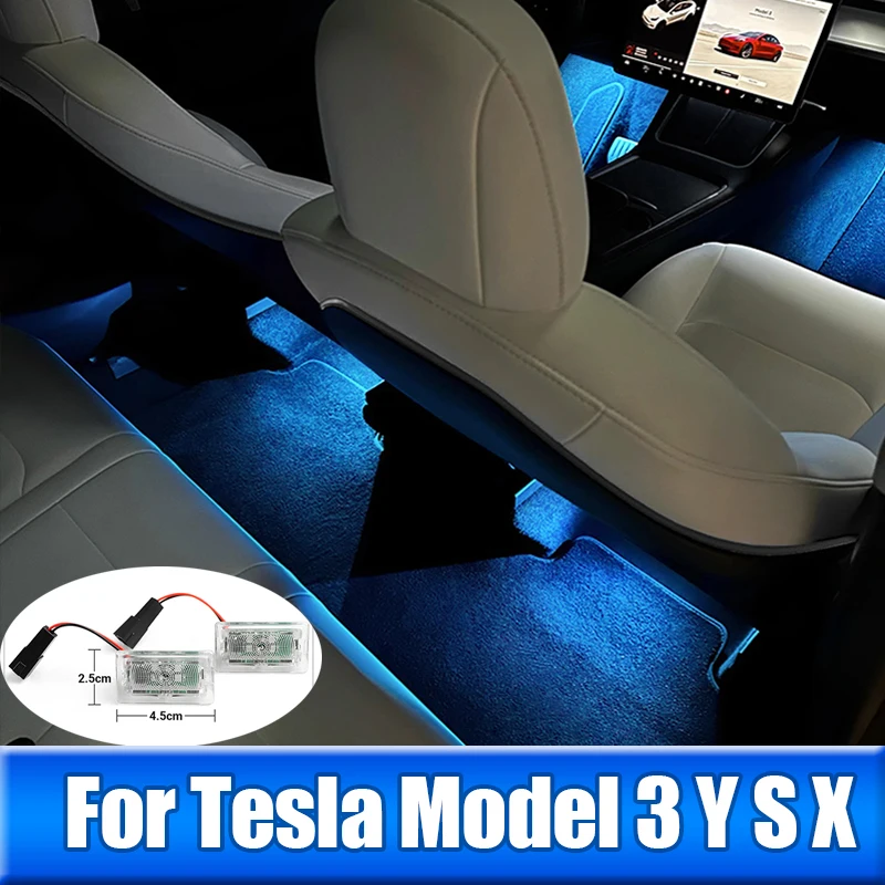 

Car Footwell Lamp For Tesla Model 3 Y S X 2017 2018 2019 2020 2021 2022 2023 2024 Atmosphere Lights Interior Trim Accessories