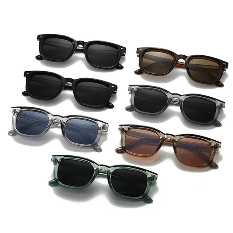 SHAUNA ريترو ساحة المسامير الاستقطاب النساء النظارات الشمسية موضة الأزرق الأخضر تتجه الرجال في الهواء الطلق ظلال UV400 نظارات شمسية #3