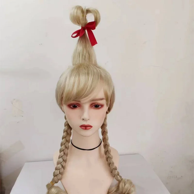 qwerrtyu. 123456 تأثيري الشعر الأخضر الوحش غرينش سيندي لعبة أنيمي لعب الأدوار شعر مستعار خوسيه حفلة Wigasdffghjk 987764