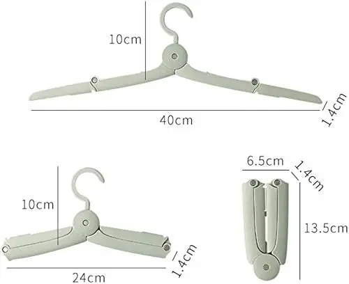 Folding Clothes Hangers Travel Clothes Hanger Portable Folding Clothes Hangers and Save Space for Both Family and Travel Use