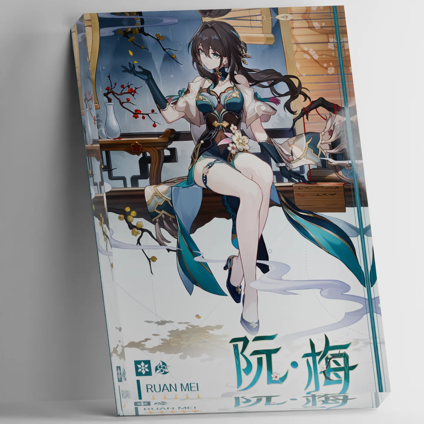 

Honkai Star Rail Ruan Mei Acrylic Block Stand Figure Genius Society #81 Scholar Game Character Display Desktop Decoration Anime