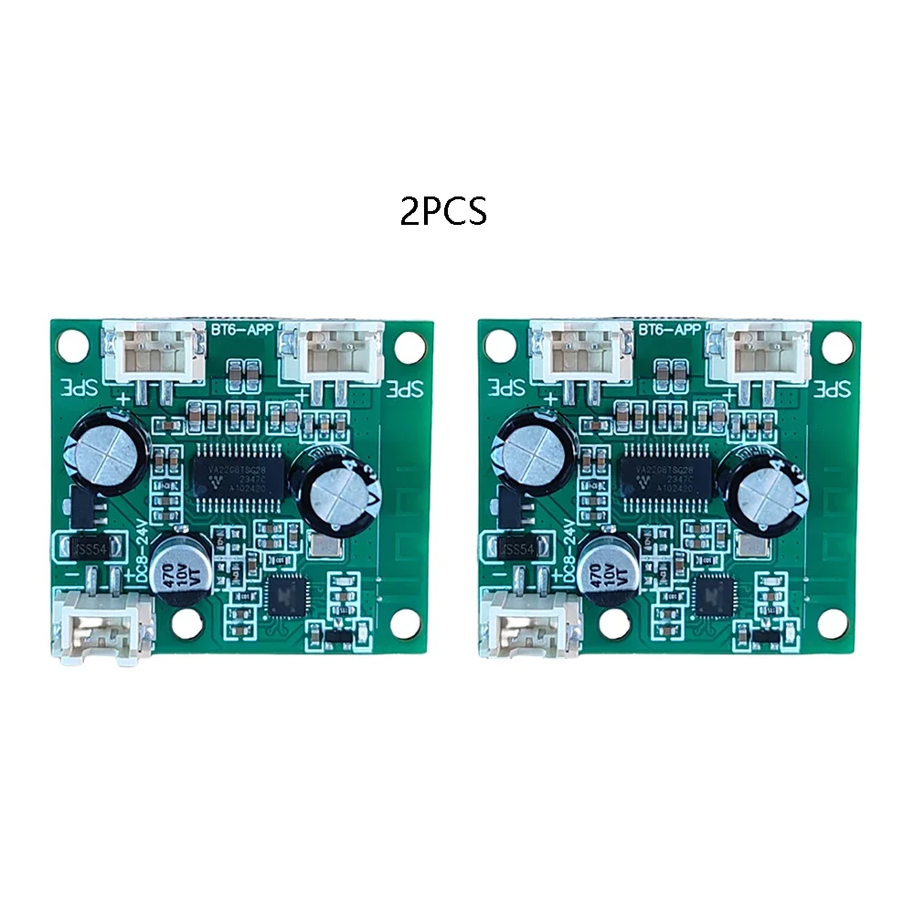 2PCS 8V12V24V stereo app BT receiver 8 ohms 10W15W Bluetooth amplifier board TWS wireless one to two