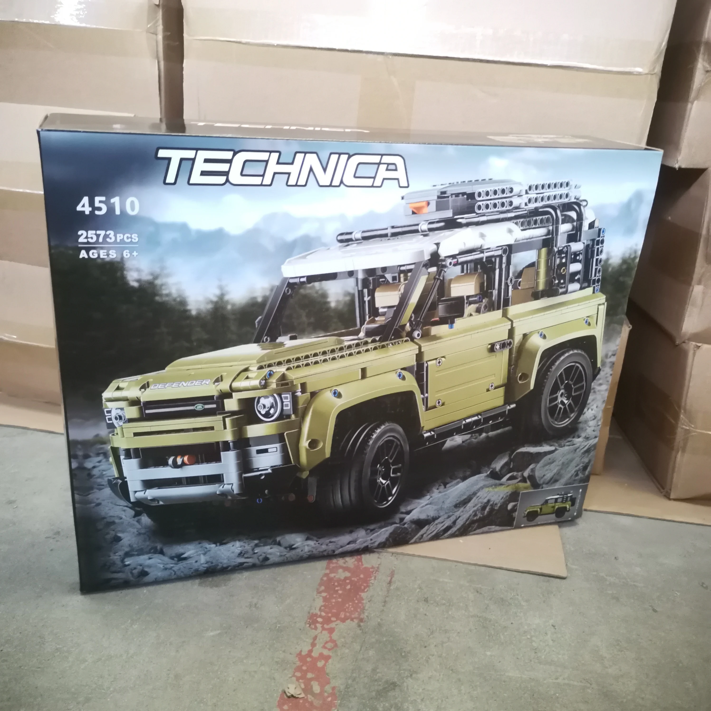 

С оригинальной коробкой, 2573 шт., технические Land Off-road Defender, спортивный автомобиль, строительные блоки, 42110, набор моделей на Хэллоуин, рождественские подарки