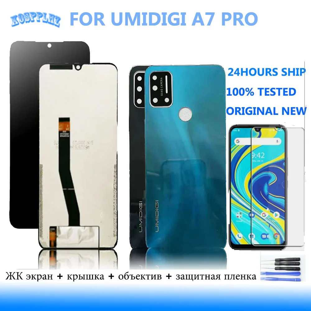 100% Guarantee Work For UMIDIGI A7 Pro Display LCD Screen Replacement Umidigi A7Pr Phone Display Free Tempered Glass Film Gift