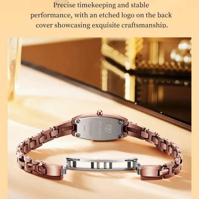 JSDUN 6531 Women Watch Luxury Brand Tungsten Steel Quartz Watch Diamond Waterproof Bracelet Dress Watch Simple Women Watch Reloj