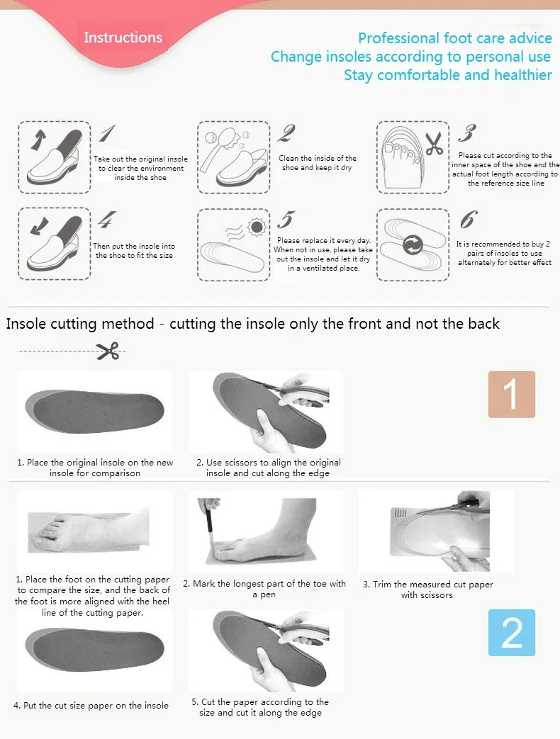 Popcorn Cloud 4D-Einlegesohlen, Plantarfasziitis-Entlastung, Einlegesohle, Fußgewölbeunterstützung, orthopädische Einsätze, Stoßdämpfung, warme Winterpolster – Detail 14