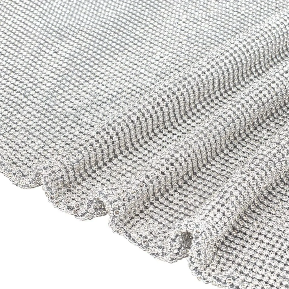 

Сетчатая ткань со стразами 47x20 дюймов, металлическая сетчатая ткань со стразами, сверкающая лента, блестящая лента