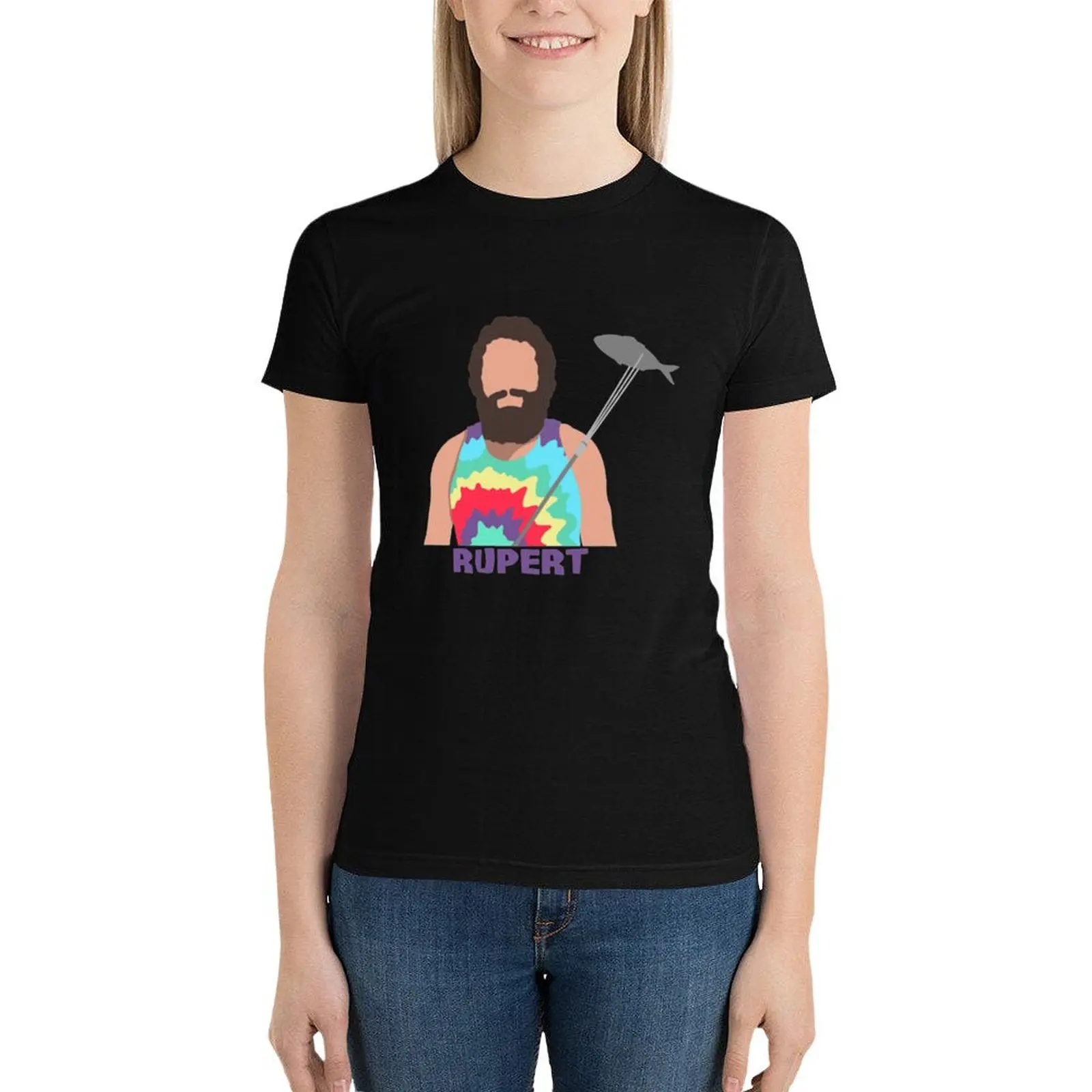 

survivor rupert boneham T-Shirt cute tops Aesthetic clothing plus size tops female white t-shirt dress for Women sexy