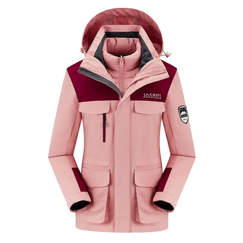 Piumino da sci da donna pantaloni da sci tuta da sci invernale calda Famale cappotto da sci da Snowboard impermeabile antivento costumi da neve