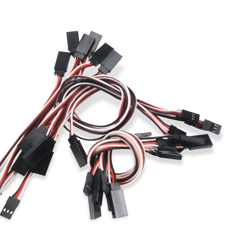 جديد 6 قطعة 10CM15CM20CM30CM50CM100CM سيرفو تمديد الحبل ذكر إلى ذكر ل JR التوصيل سيرفو تمديد سلك من الرصاص كابل ل RC سيارة FPV #6