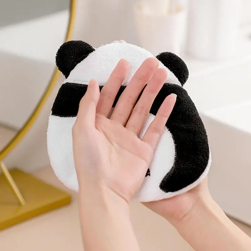 

Panda Cute Hand Towels High Quality Portable Ultra Absorbent Wash Towel With Hanging Loop For Bathing Hand Face Gym And Spa