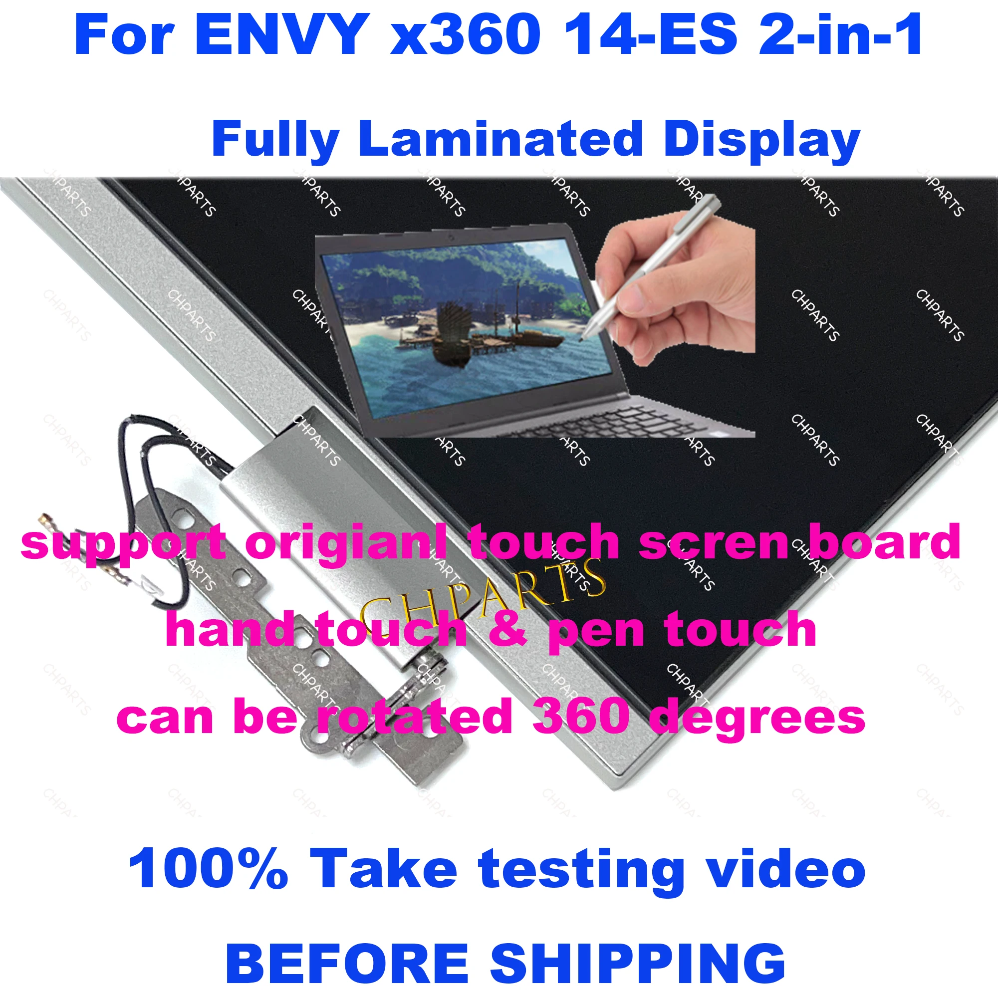 for HP ENVY x360 14-ES 14 es TPN-W158 N41025-001 14