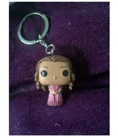Funko Pop Hermione Granger Keychain Toy Figure Pocket Pop Kids Toys Key Rings Backpack Pendant Gift