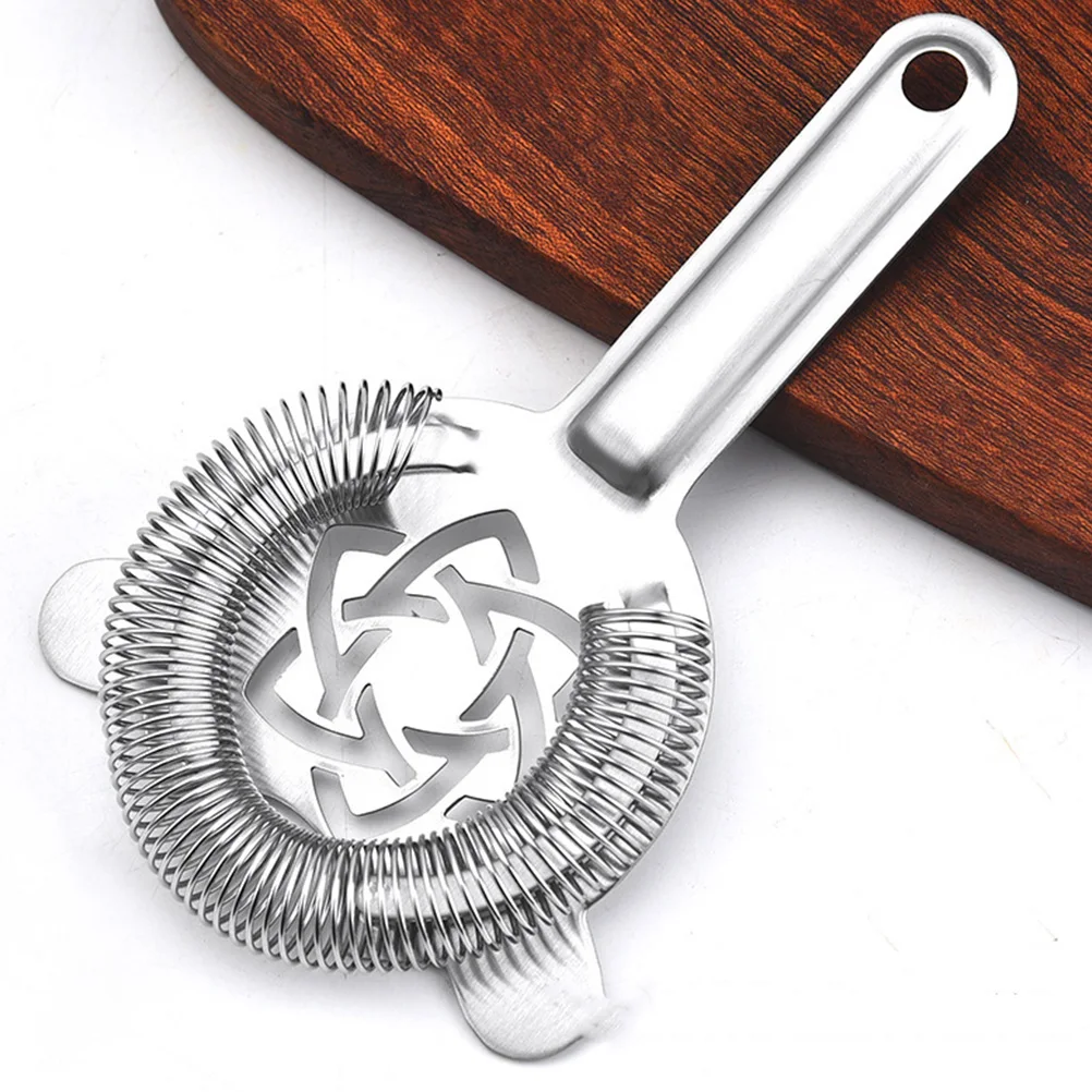 

2pcs Stainless Steel Ice Filter Smooth Surface Easy Clean One Piece Design Bar Home Coffee Shop Use Drink Ice Strainer