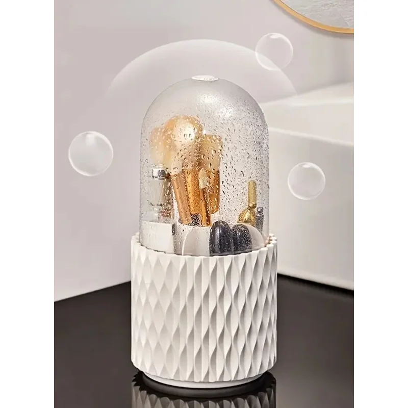 Multifunctional °Rotating Makeup Brush  Box Portable Desktop Cosmetic  Box Lipstick Eyebrow Pen Eyeshadow Brush Holder