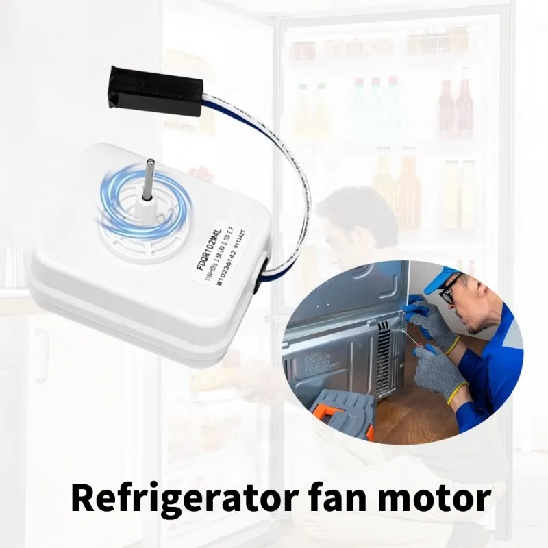 W10236142 Fridge Freezer Evaporator Fan Motor, Stable Performance Refrigerator Freezer Cooling Fan Motor Replacement Accessory
