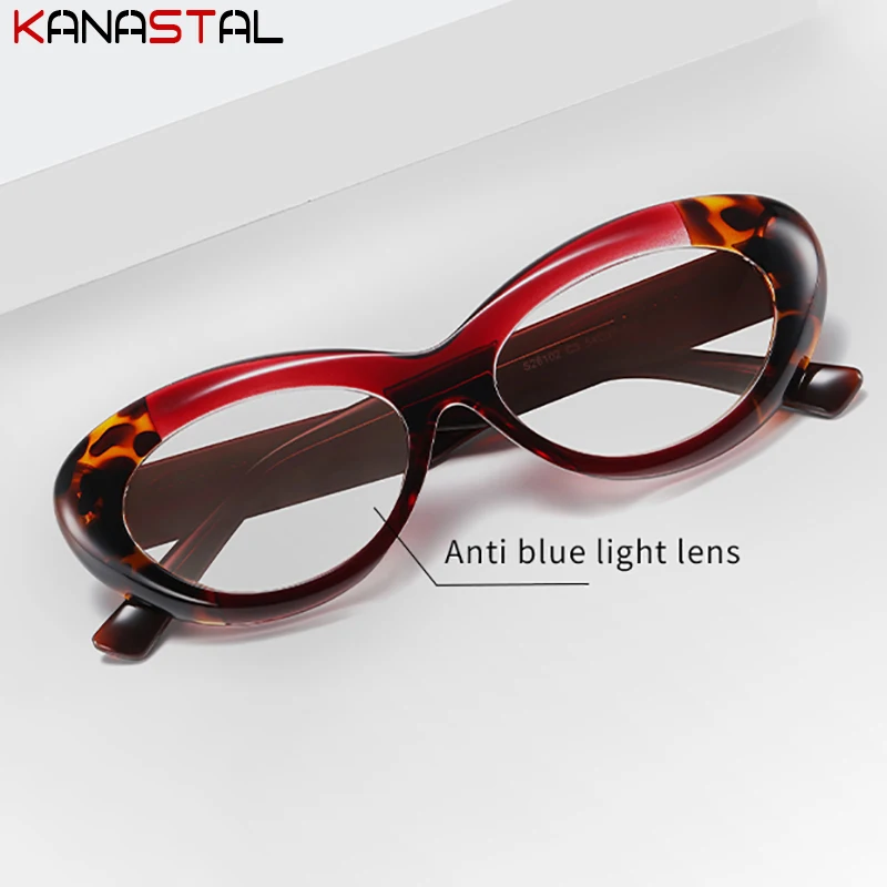 Women Glasses Prescription CR39 Optic Lenses Myopia Reading Eyewear Blue Light Blocking Computer Goggle Acetate Eyeglasses Frame