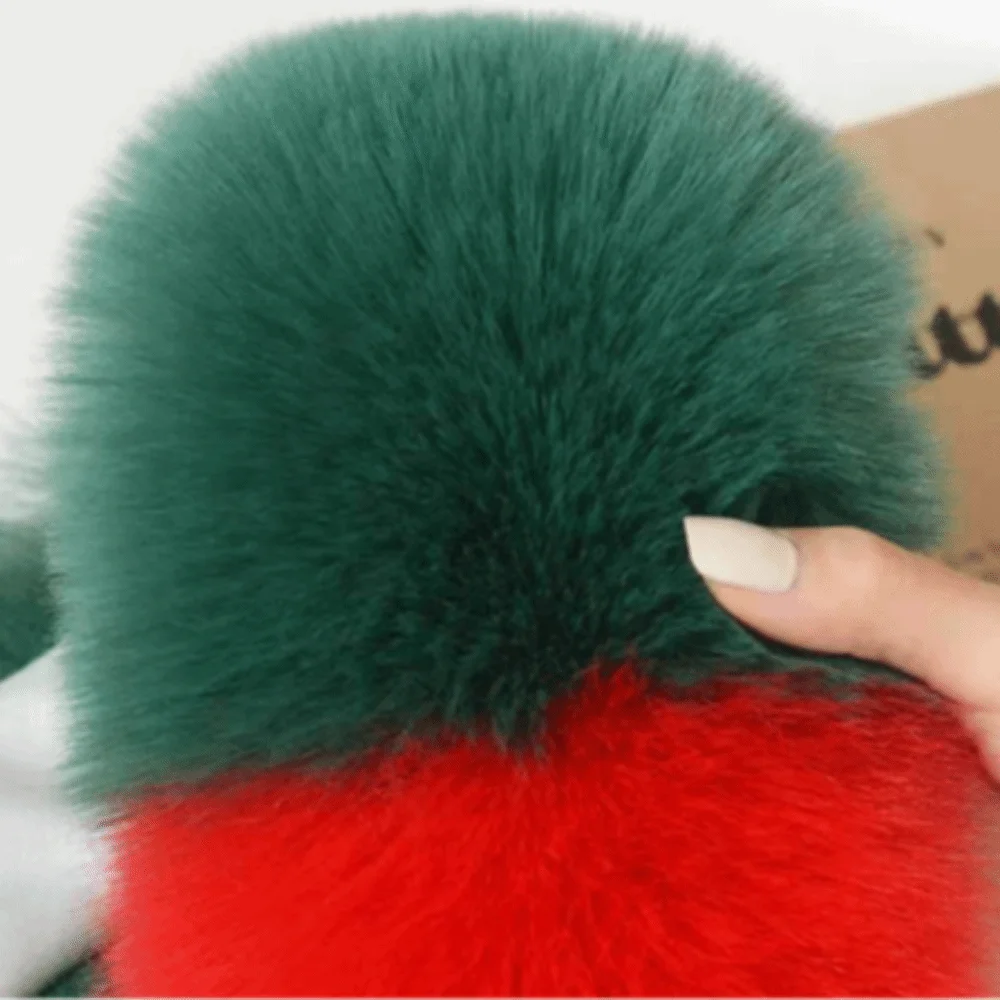 Long Faux Christmas Scarf Cold-Proof Windproof Warmth Magnetic Scarf Pom-Pom Decoration Warm Cover Women Fashion Scarf
