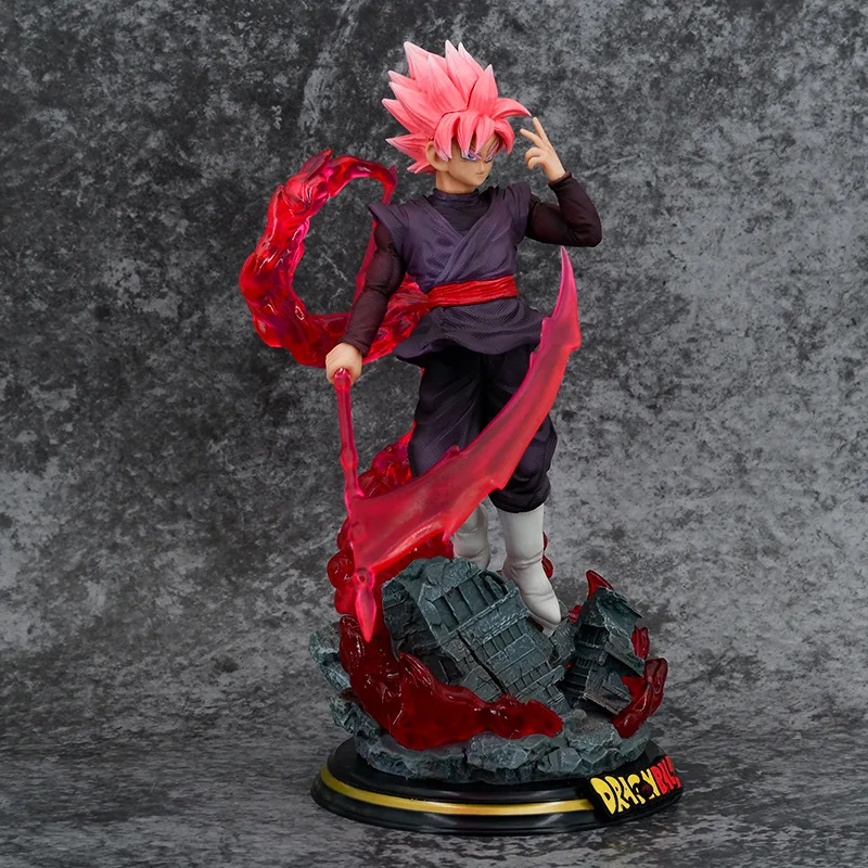 New 26cm Dragon Ball Bandai Anime Figure Peach Red Goku Luminous Model Statue Pvc Toy Collectible Ornaments Boy Birthday Present