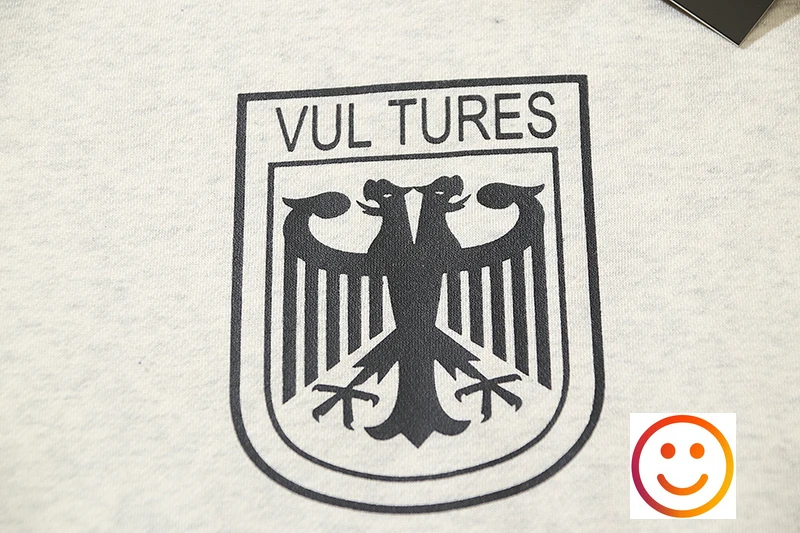 Double Eagle Head Print Kanye West Vulture Hoodie Sweatshirts Men Women High Quality Fleece Casual Loose Fit Hooded Pullovers