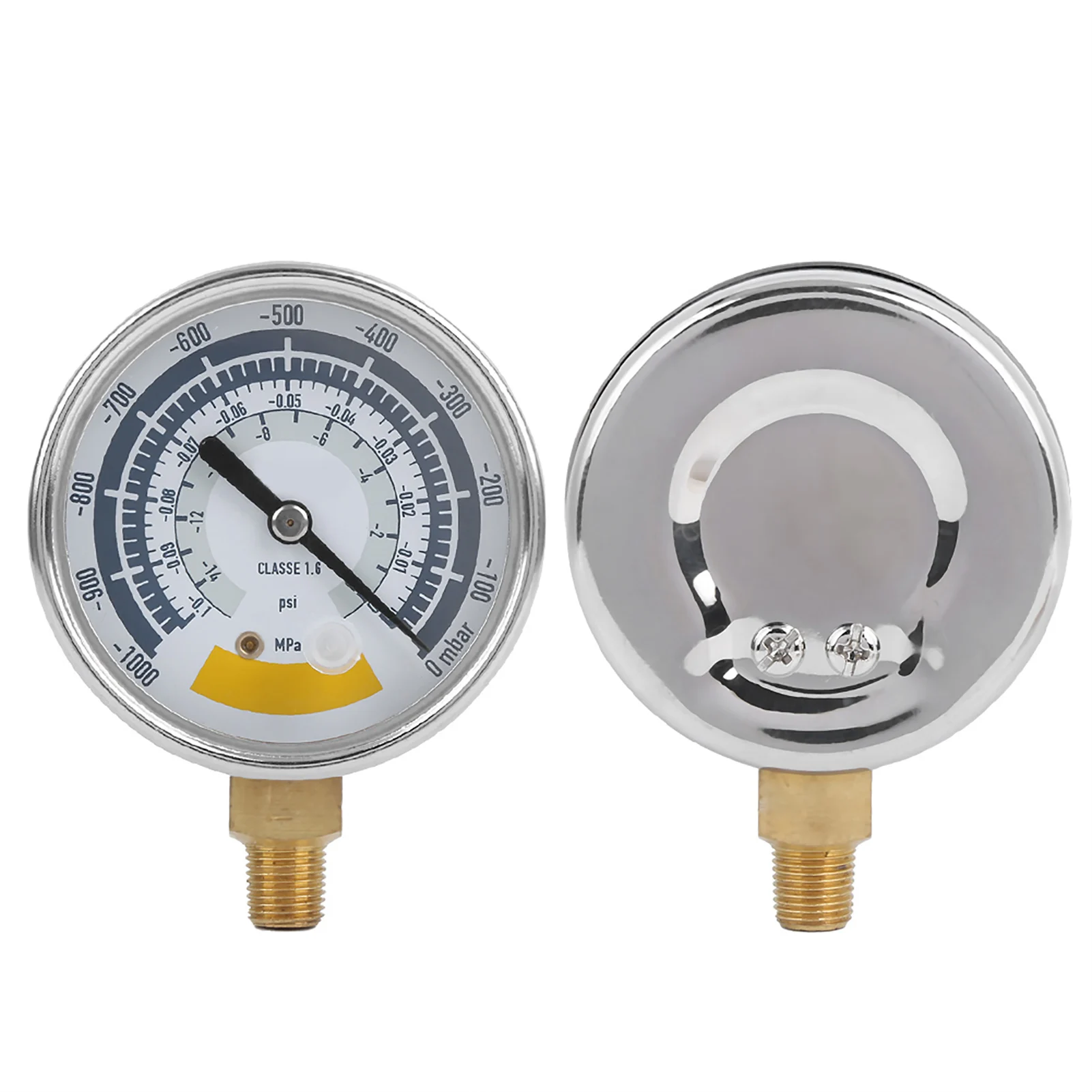 Vacuum Gauge Accurate Pressure Gauge Pressure Gauge Accurate Air Gauge Instrument for Vacuum Pump 0‑14psi NPT 1/8in Connector