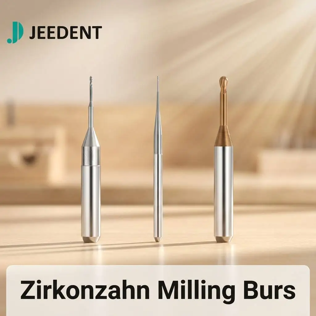 Zirkonzahn Milling Burs for M5 Zirconia Cutting Tool 57mm Total Length DC DLC Diamond Coating 0.5 1.0 2.0mm D3 Shank CAD CAM Bur