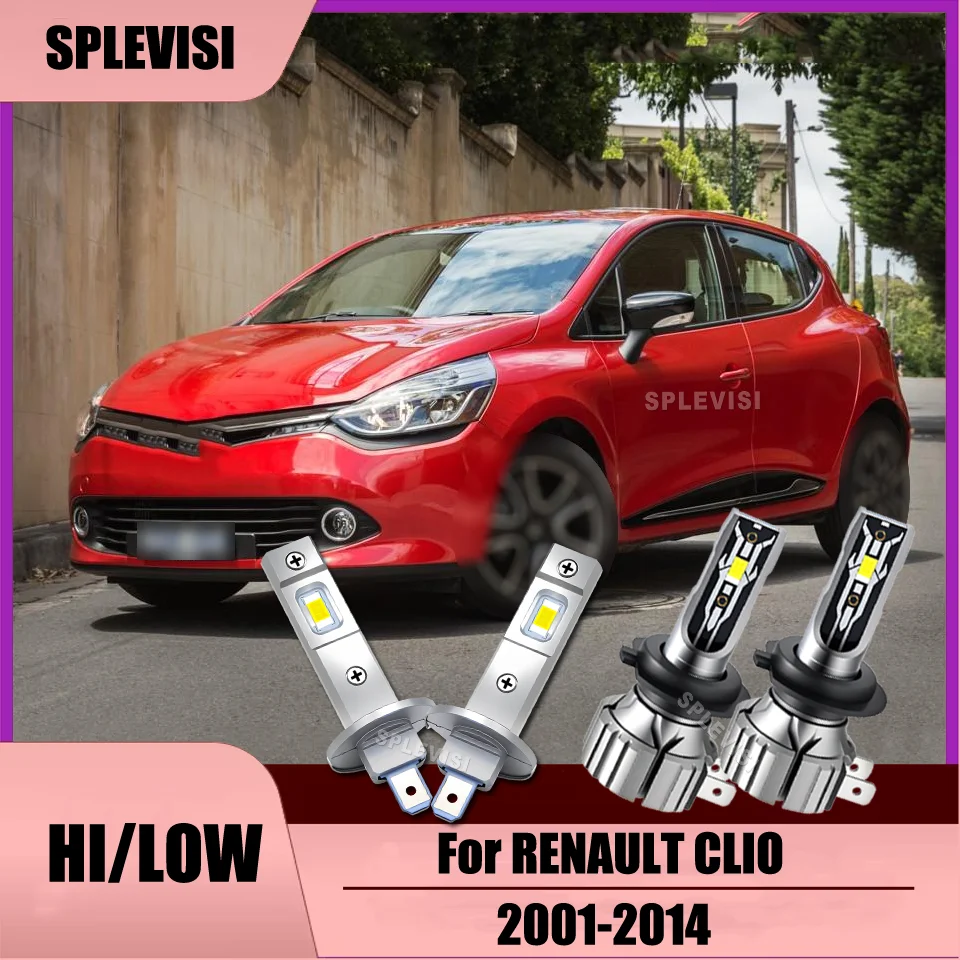 

More than 60,000 hours 12v H1 H7 LED Headlights High Low Beam For RENAULT CLIO 2001 2002 2003 2004 2005 2006 2007 2008 2009-2014