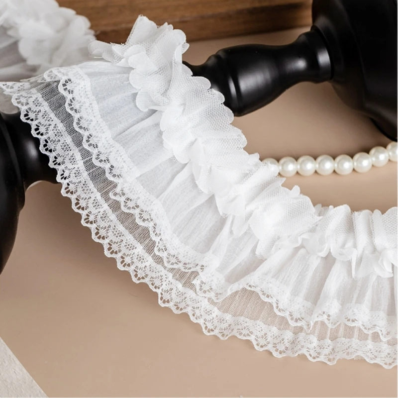 2025 Quality leaf chiffon decal double lace fabric dress cheongpao skirt clothing home textile sewing materials factory supply