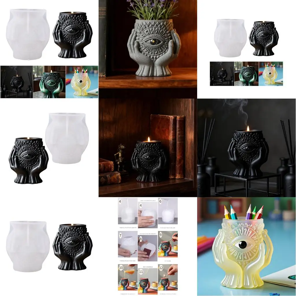 Silicone Protective Eye Planter Mold Great for Handmade Gift and Home Deck Craft