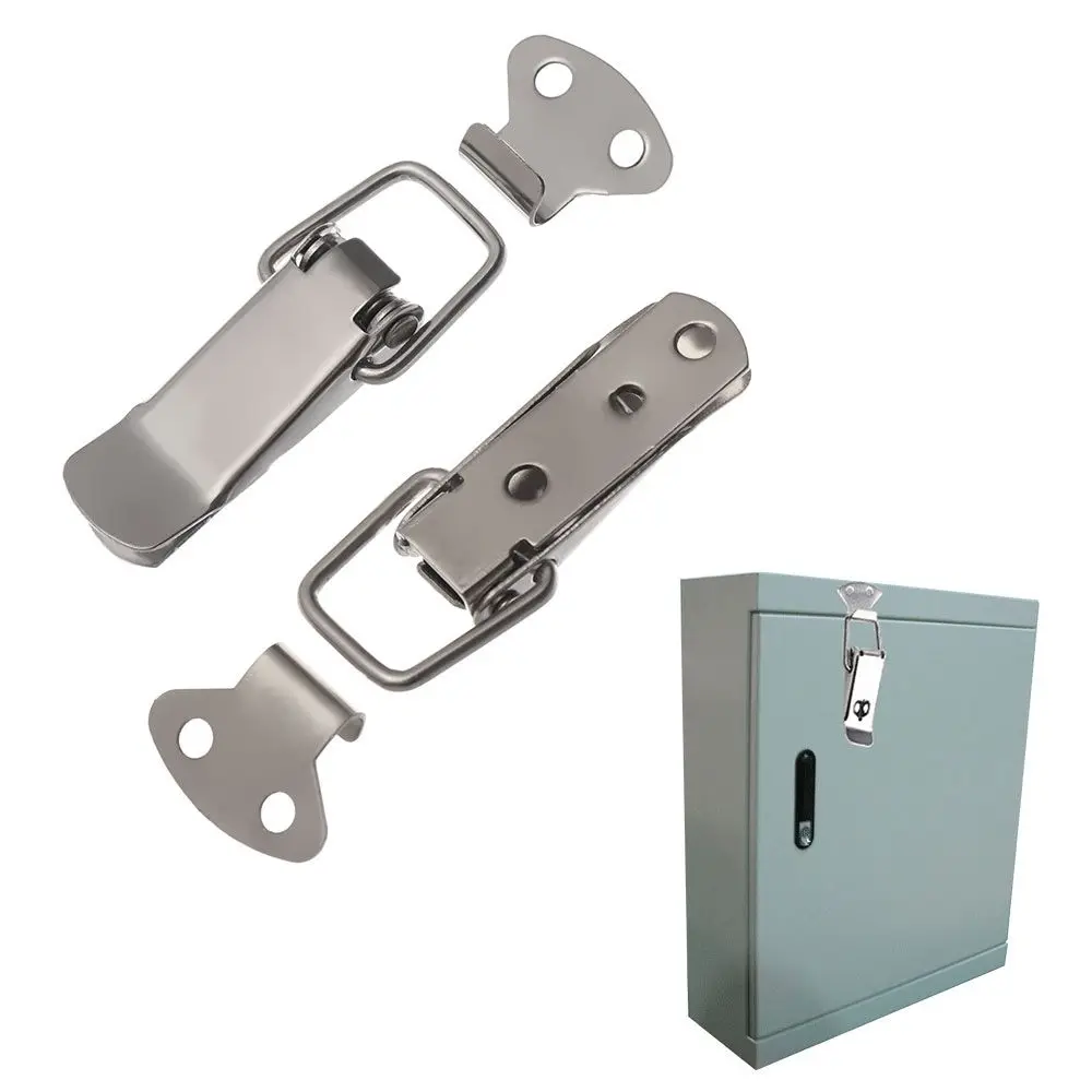 1PC Toggle  Stainless Steel  Spring Hardware  Hasp Box Buckle Luggage Accessories Lock
