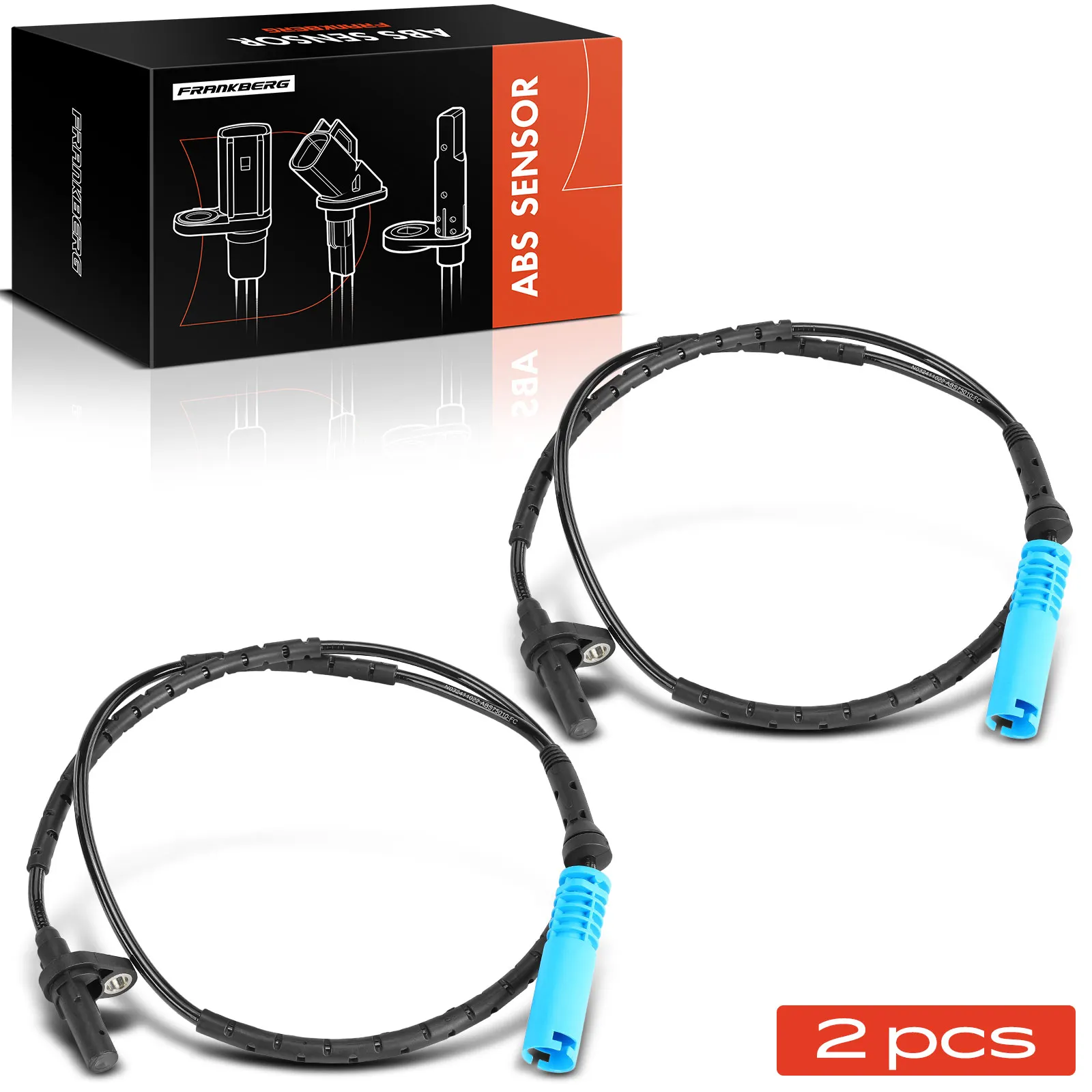 Frankberg 2x capteur ABS essieu arrière gauche droit pour BMW série 3 E90 2.0L 2.5L 2004-2011 6775010 34526775010