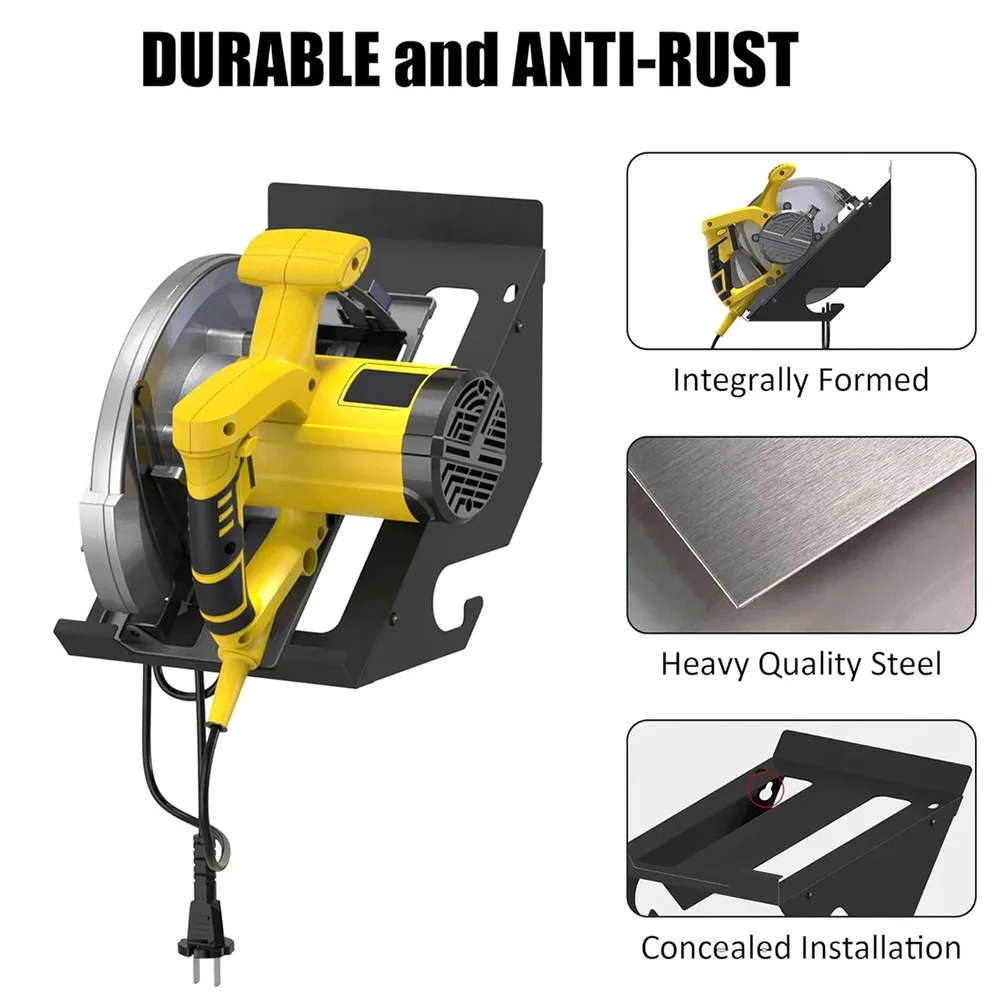 Circular Saw Holder Wall Mount Saws Storage Rack Saw Wall Hanger Organizer Garden Power Tool Accessories For Outdoor Garden