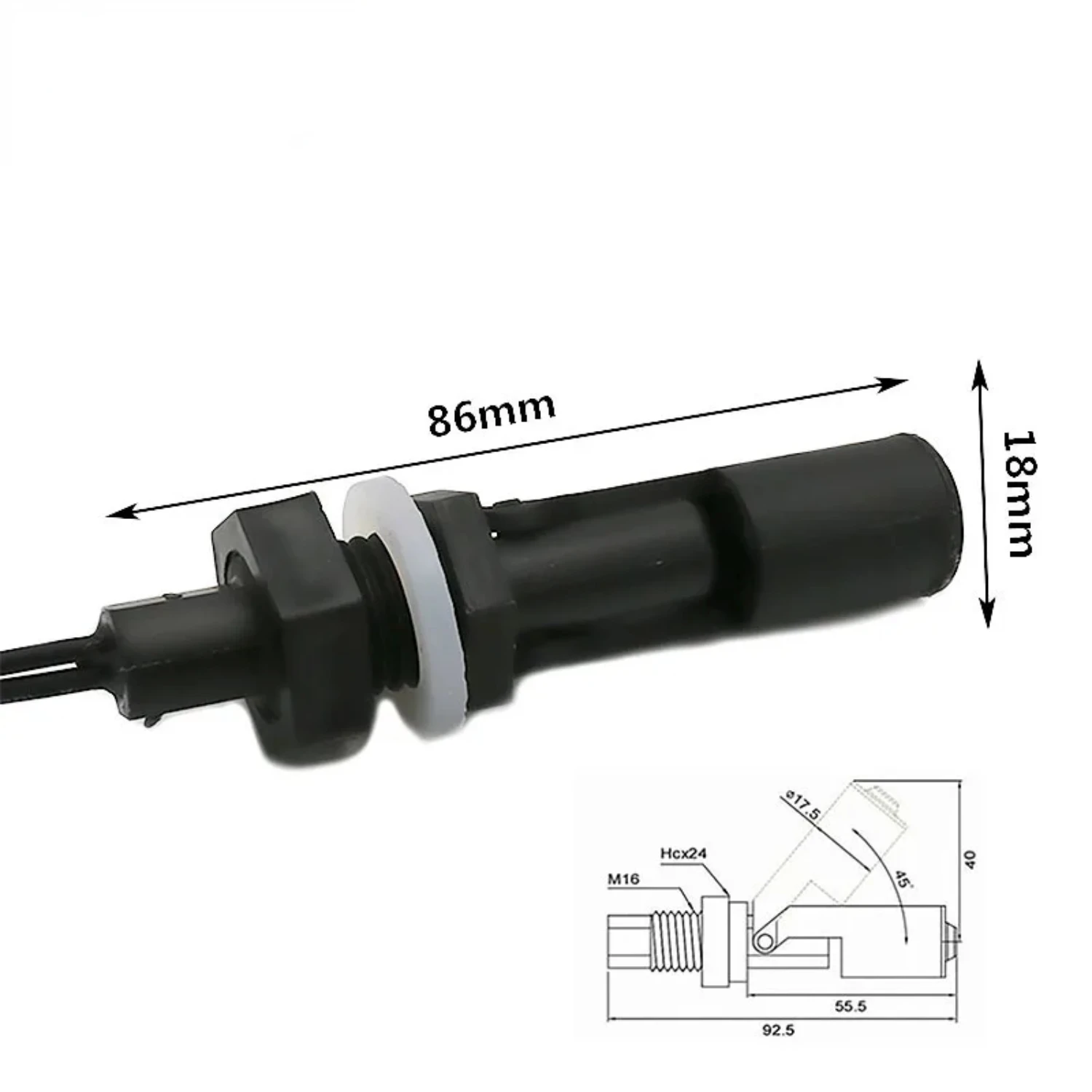 Automatic Horizontal Liquid Water Level Sensor Controller for Aquarium Tank - Float Sensor Switch for Precise Water Level Contro