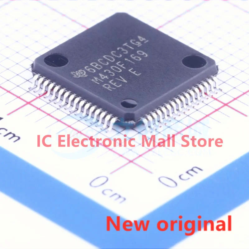 

10PCS New original MSP430F169IPMR MSP430F169 M430F169 RVE LQFP-64 16-bit microcontroller (MCU) IC chip