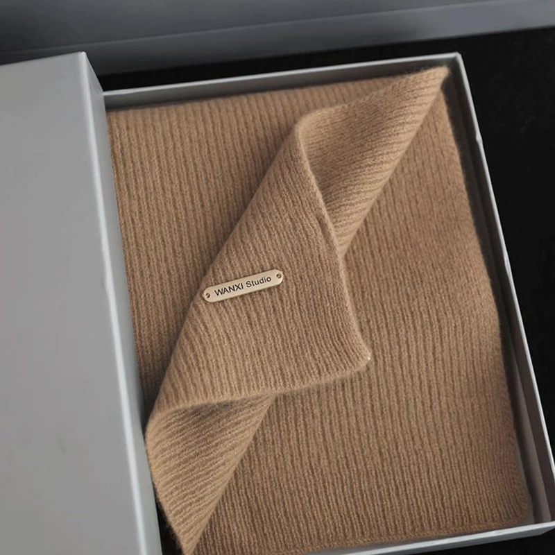 الخريف والشتاء جديد بلون وشاح محبوك للنساء الراقية سميكة الدافئة تنوعا وشاح بسيط تسلق الجبال وشاح